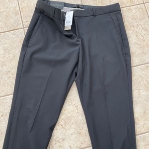 Banana Republic Trousers Pants Womens 10P Black Ryan Fit Mid Rise Straight NWT
